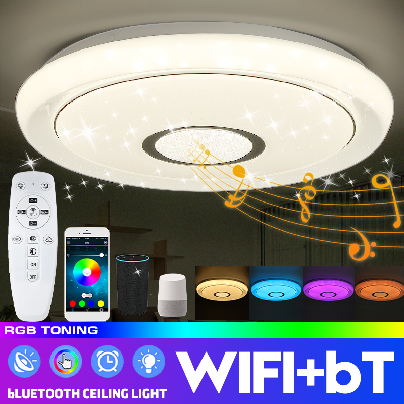 AC110-240V-bluetooth-WiFi-LED-Ceiling-Light-2835SMD-RGB-Music-Speaker-Dimmable-Lamp--Remote-Control-1771607-1