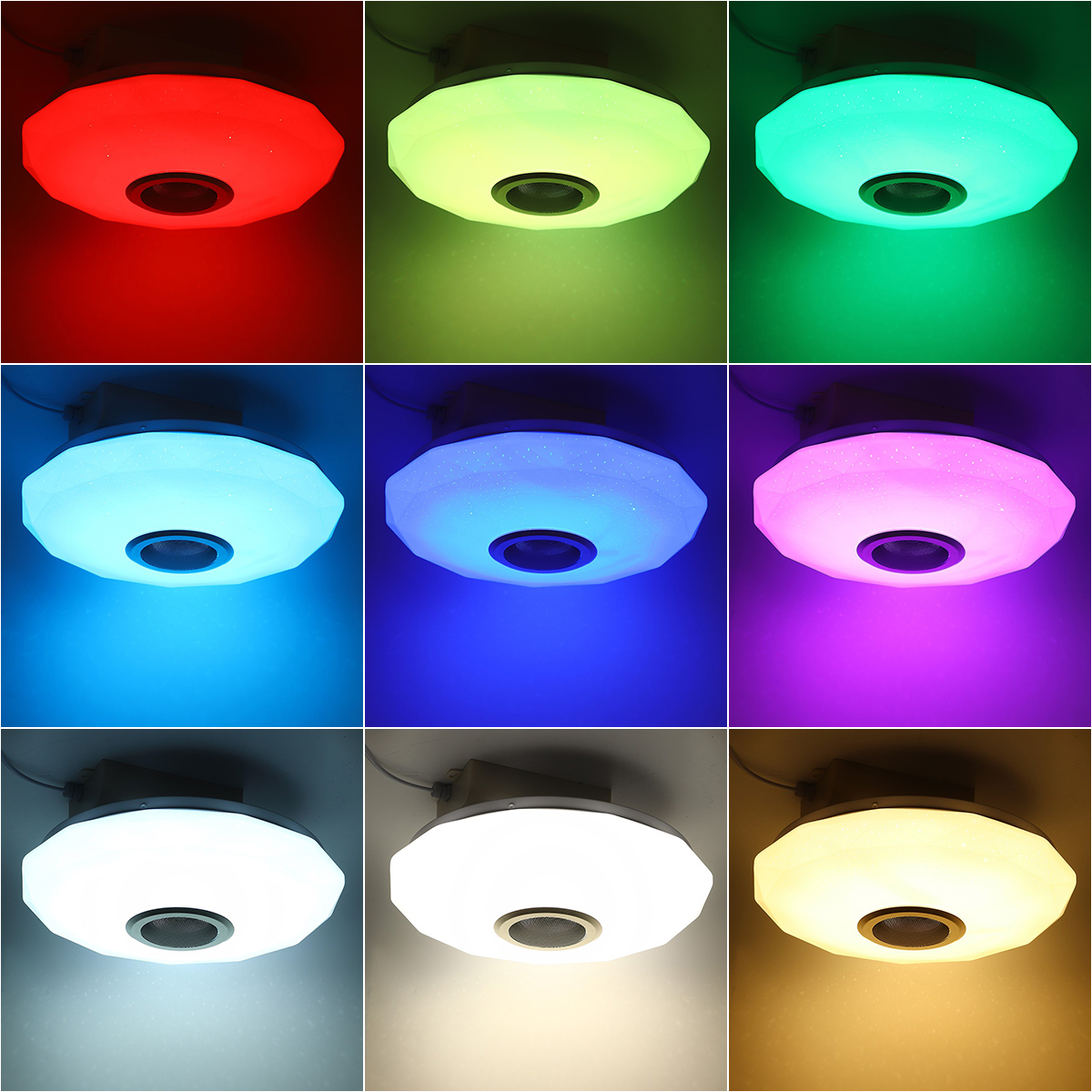 AC180-265V-Modern-RGBW-LED-Ceiling-Light-bluetooth-App-Music-Speaker-Lamp--Remote-Control-1703969-2