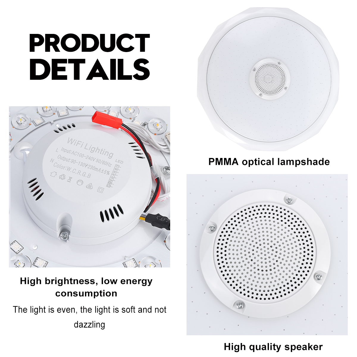 Bluetooth-WIFI-LED-Ceiling-Light-256-RGB-Music-Speeker-Dimmable-Lamp-APP-Remote-1713588-10