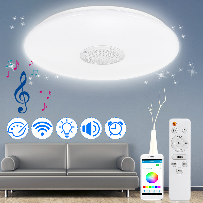 Dimmable-36W-220V-LED-Smart-Ceiling-Light-Ceiling-Lamp-Bluetooth-Speaker-APP-Remote-1742811-2