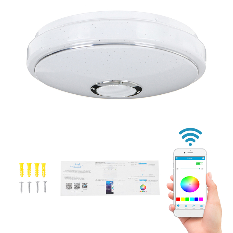 Dimmable-RGBW-LED-Music-Ceiling-Lights-with-bluetooth-Speaker-Cellphone-APP-Control-Color-Changing-L-1742404-3