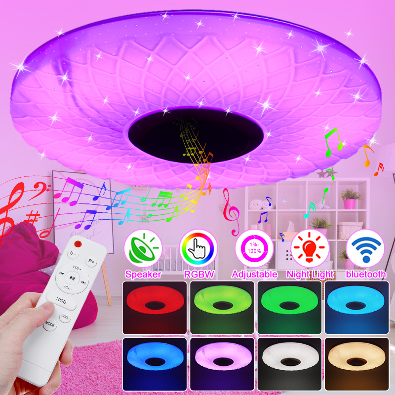 Pineapple-Pattern-Star-Point-30CM-Diameter-AC180-265V-Colorful-Remote-Control-bluetooth-Music-WIFI-C-1805466-1