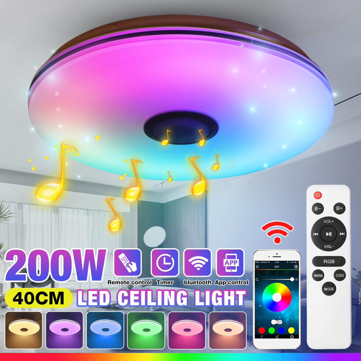 RGB-Colour-Changing-bluetooth-Music-Speaker-LED-Ceiling-Panel-Down-Light-Bedroom-1851209-1