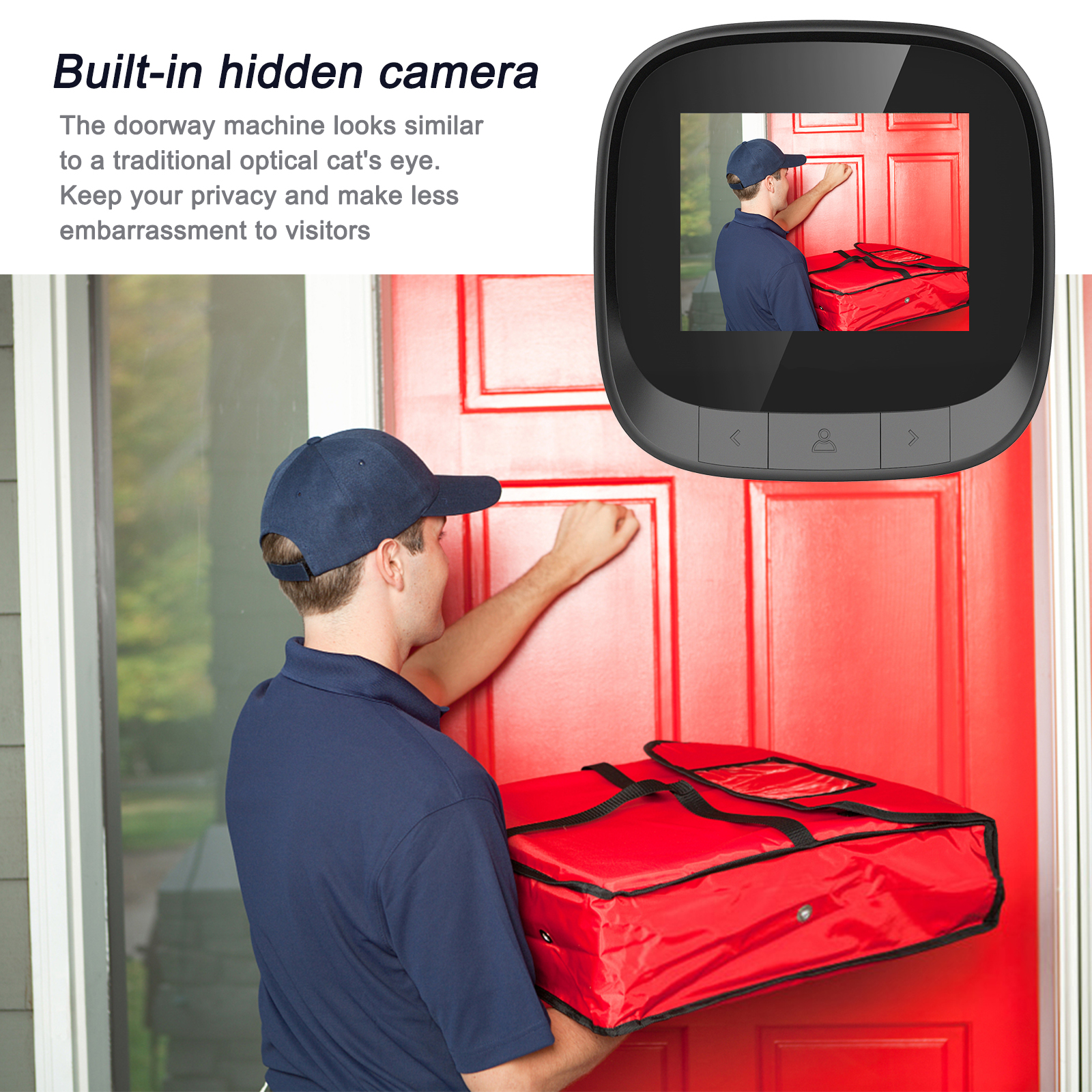 Bakeey-DD3-24quot-Smart-Doorbell-IR-Night-Vision-Door-Peephole-Camera-Photo-Recording-Digital-Displa-1758359-4