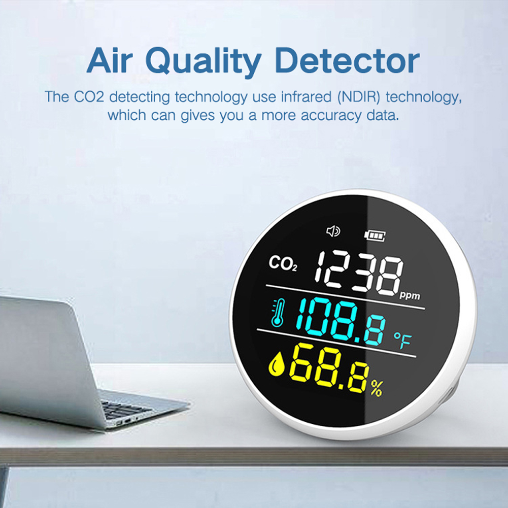 Bakeey-DM1305-CO2-Temperature-Humidity-Meter-Air-Quality-Monitor-Multifunctional-For-Home-1808181-2
