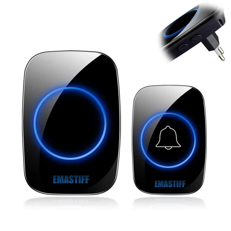 EMASIFF-Home-Welcome-Doorbell-Intelligent-Wireless-Doorbell-Waterproof-300M-Remote-EU-Plug-1737164-1
