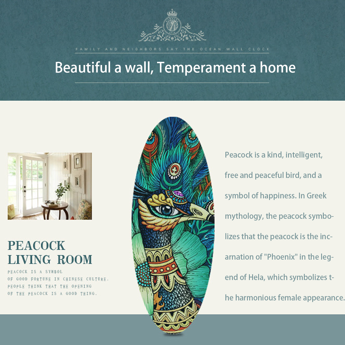 Peacock-Wall-Clock-Metal-Living-Room-Bedroom-European-Style-Antique-38X38-cm-1754506-6