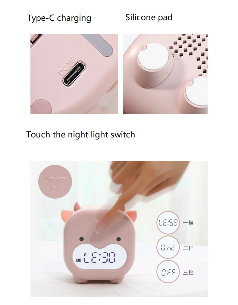 Timing-Cow-Shape-Alarm-Clock-Digital-Creative-Electronic-Clock-Childrens-Student-Voice-Report-Clock--1855871-11