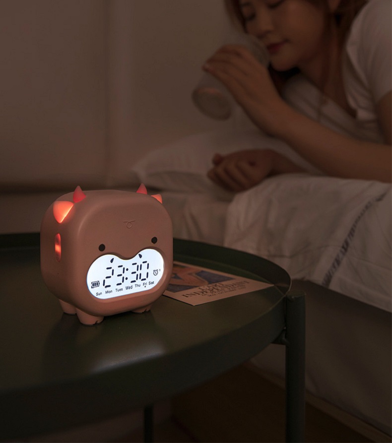 Timing-Cow-Shape-Alarm-Clock-Digital-Creative-Electronic-Clock-Childrens-Student-Voice-Report-Clock--1855871-4