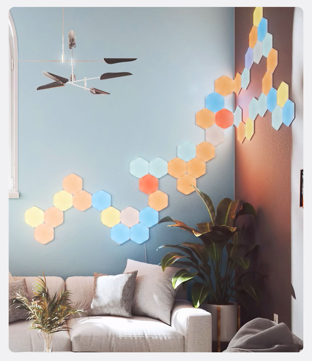 Nanoleaf-Shapes-Hexagons-Wifi-Smart-LED-Light-Kit-DIY-Night-Lamp-Touch-Voice-APP-Control-16-Million--1723333-7