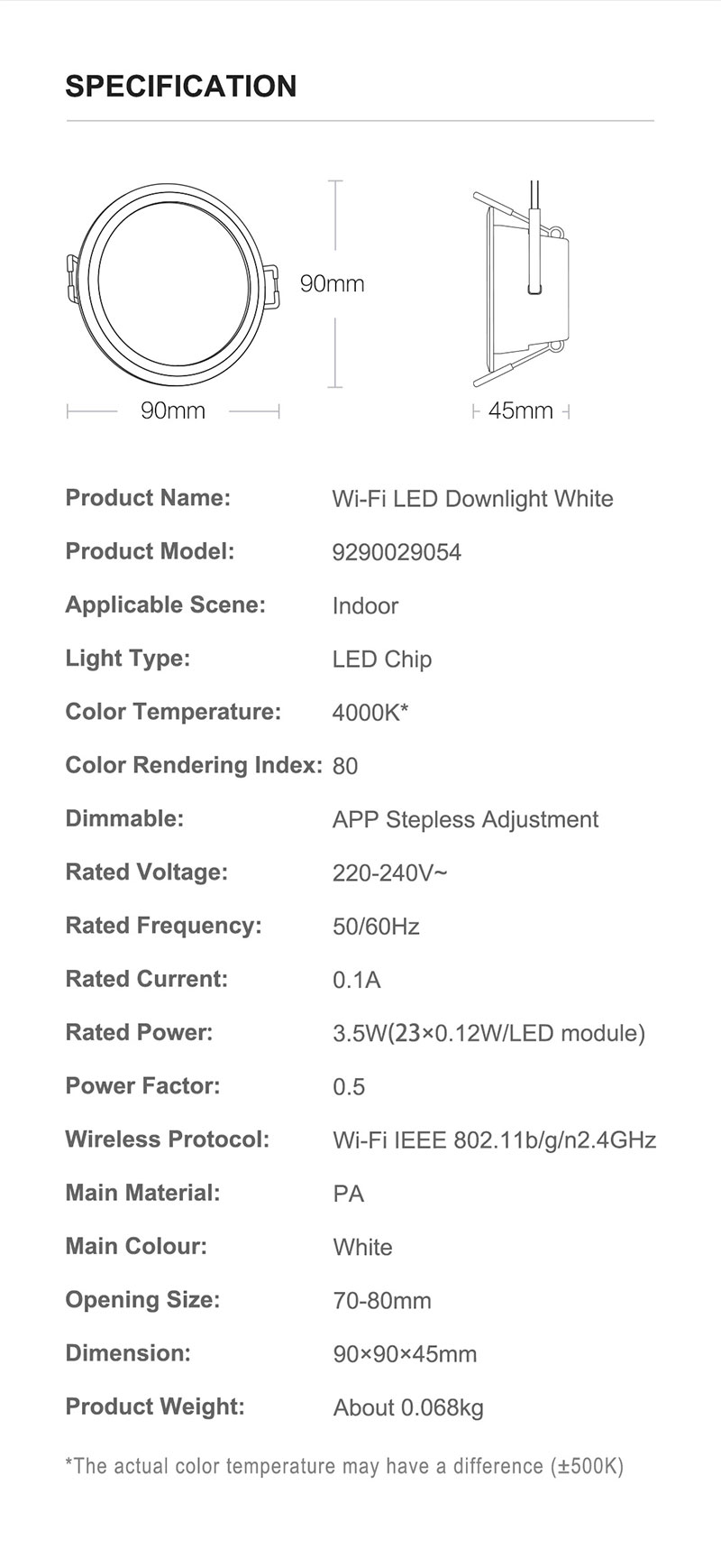 Zeeray-220-240V-LED-Wifi-Smart-Downlight-Dimmable-4000K-White-Light-Group-Control-Support-Mi-Smart-E-1857234-11