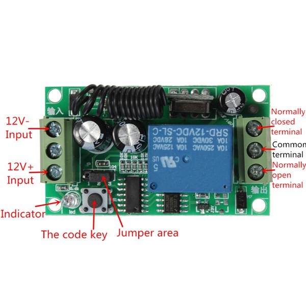 3Pcs-Geekcreitreg-DC-12V-10A-Relay-1CH-Channel-Wireless-RF-Remote-Control-Switch-Transmitter-With-Re-1188168-2