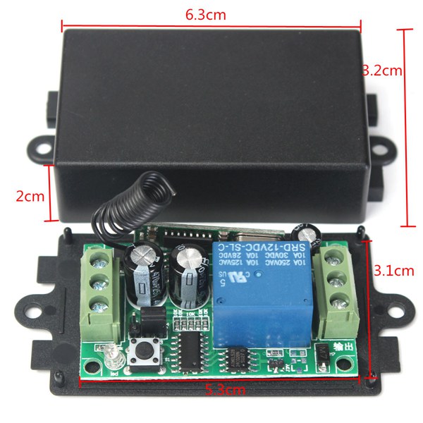 3Pcs-Geekcreitreg-DC-12V-10A-Relay-1CH-Channel-Wireless-RF-Remote-Control-Switch-Transmitter-With-Re-1188168-5