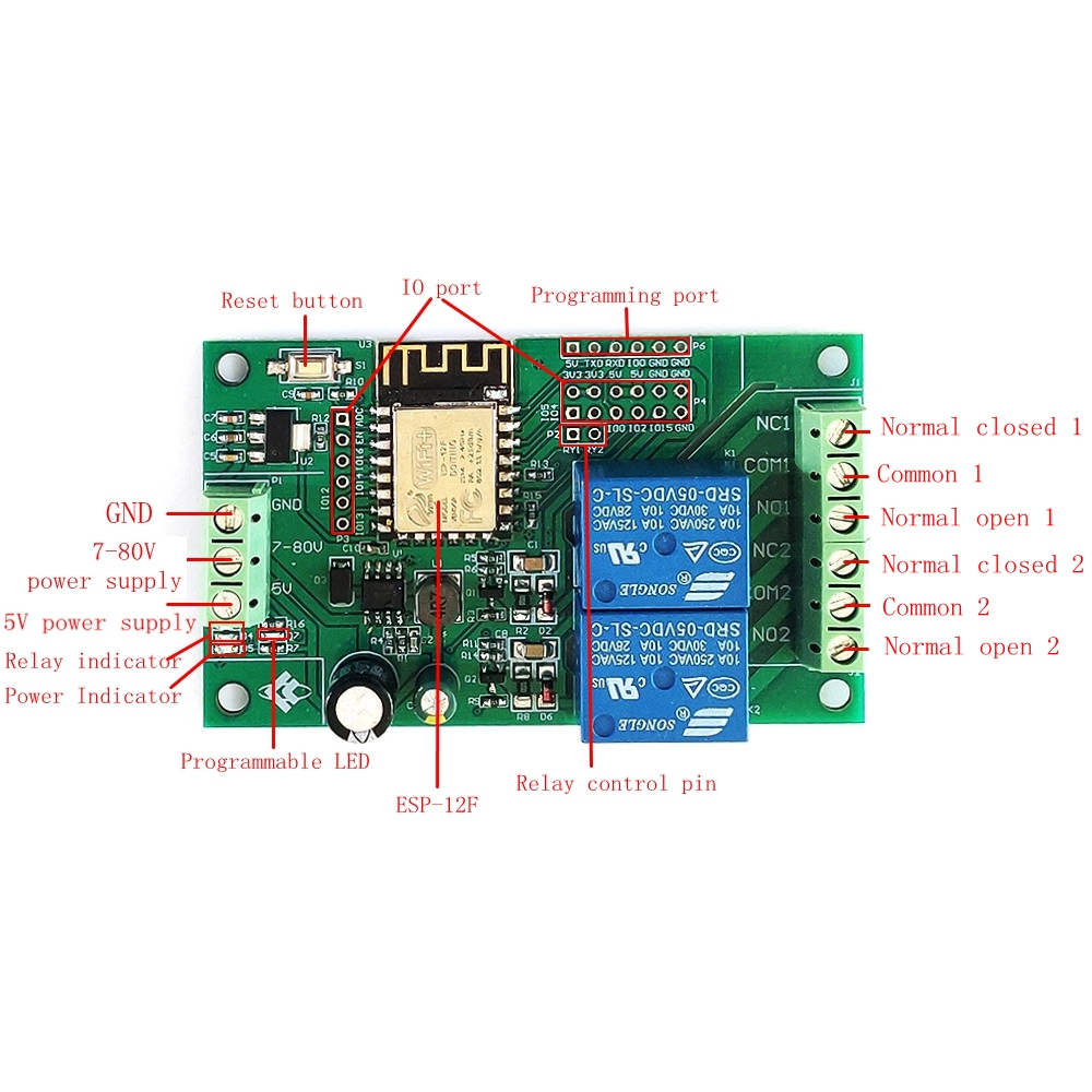 5Pcs-5V8-80V-Power-Supply-ESP8266-WIFI-Dual-Relay-Module-ESP-12F-Development-Board-Secondary-Develop-1807907-1