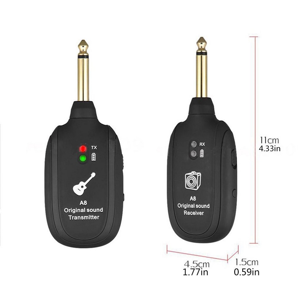 A8-4-Channels-Guitar-Pickup-Wireless-System-Transmitter-Receiver-Built-In-Rechargeable-Lithium-Batte-1900468-2