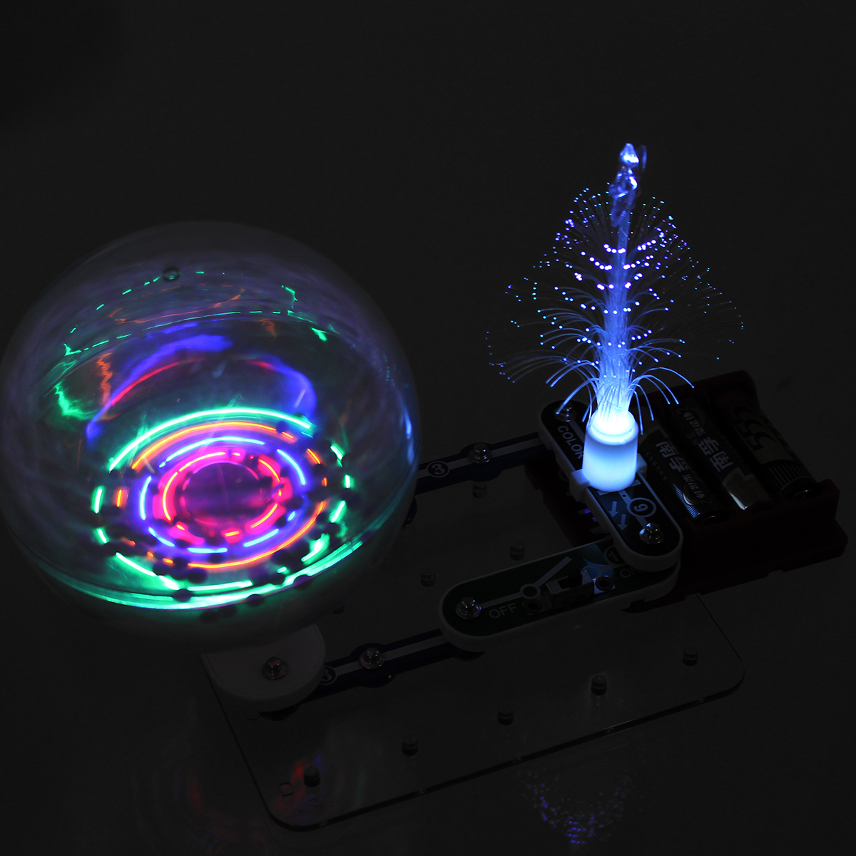 Christmas-Tree-DIY-Toys-Kids-Electronics-Blocks-Educational-Snap-Circuit-Kit-Discovery-Science-1599054-3