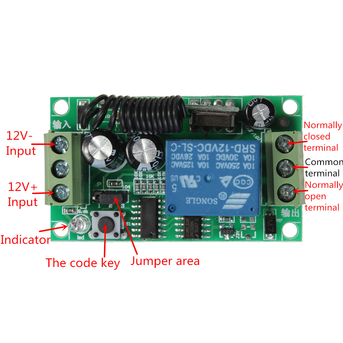 Geekcreitreg-433MHz-DC-12V-10A-Relay-1CH-Channel-Wireless-RF-Remote-Control-Switch-Transmitter-With--1040721-5