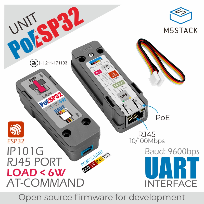 M5Stack-ESP32-PoE-Ethernet-Controller-Data-Communication-Remote-Control-Module-1942327-2