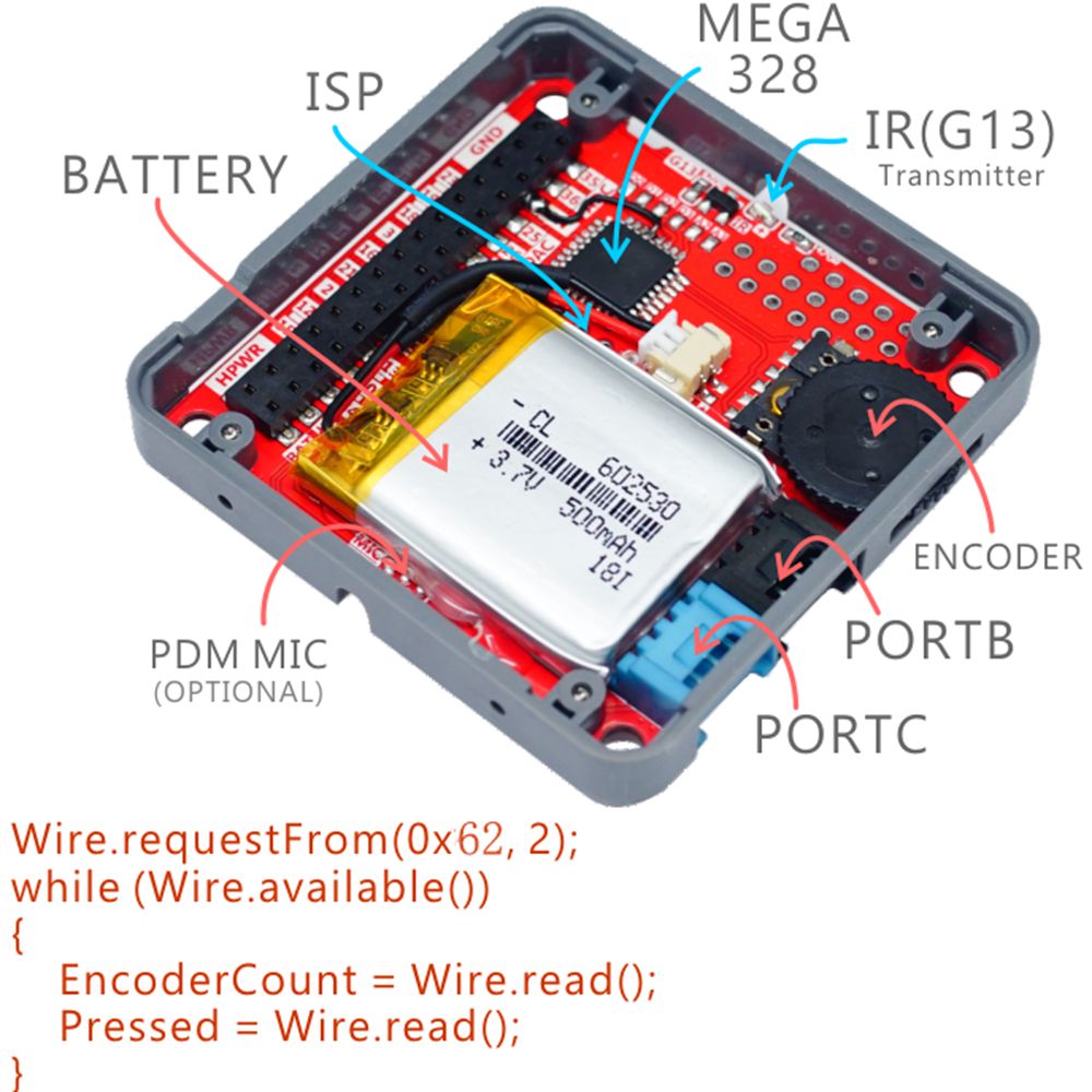 PLUS-Module-Encoder-Module-with-MEGA328P-400mAh-Battery-ISP-IR-Transmitter-UARTGPIO-Port-ESP32-Kit-1538466-4