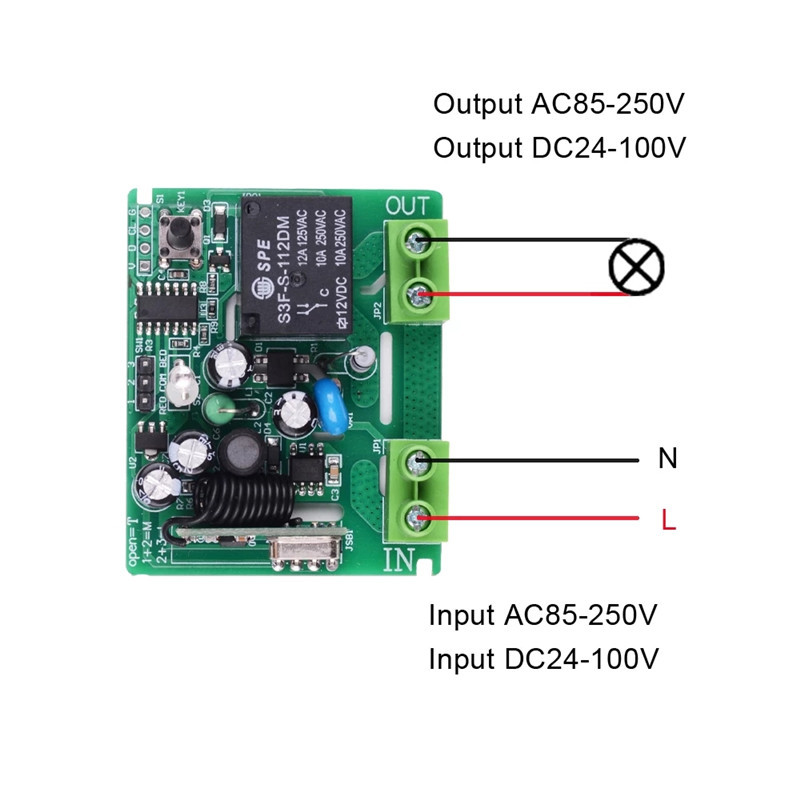 Smart-Home-AC110V-220V-Single1-Channel-Remote-Controller-Receiver-Wireless-RF-Radio-Frequency-Hall-B-1952407-1