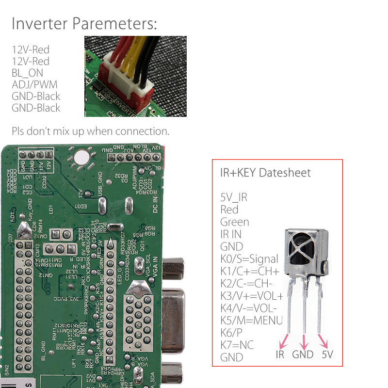 TSK105A03-Universal-LCD-LED-TV-Controller-Driver-Board-7-Key-button2ch-8bit-40Pins-LVDS-Cable4pcs-La-1401876-2