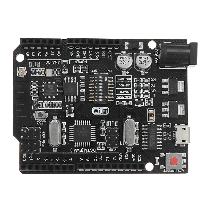 UNOWiFi-R3-ATmega328PESP8266-Module-32Mb-Memory-USB-TTL-CH340G-1193957-5