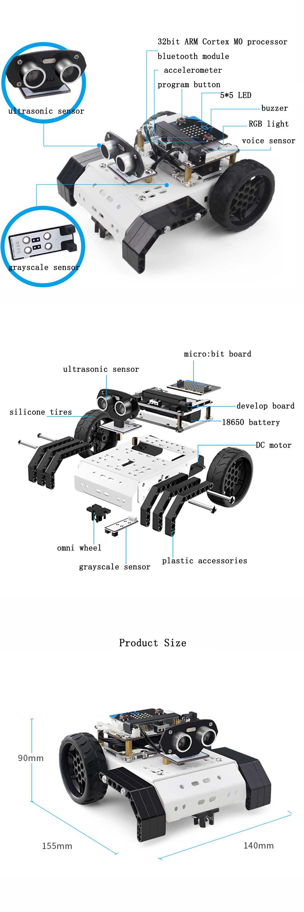LOBOT-Microbit-GoGobit-Smart-Programmable-Tracking-Voice-PC-APP-Control-RC-Robot-Car-1476888-11