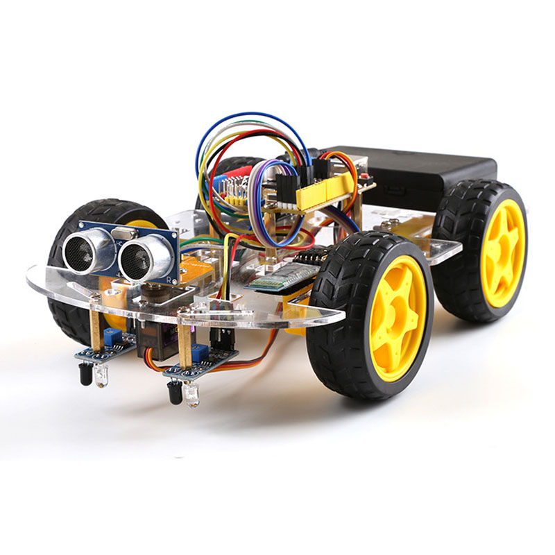 Small-Hammer-SNAR38-4WD-Robot-Car-Kit-Bluetooth-Remote-Tracking-Obstacle-Avoidance-Car-DIY-Kit-1779756-3