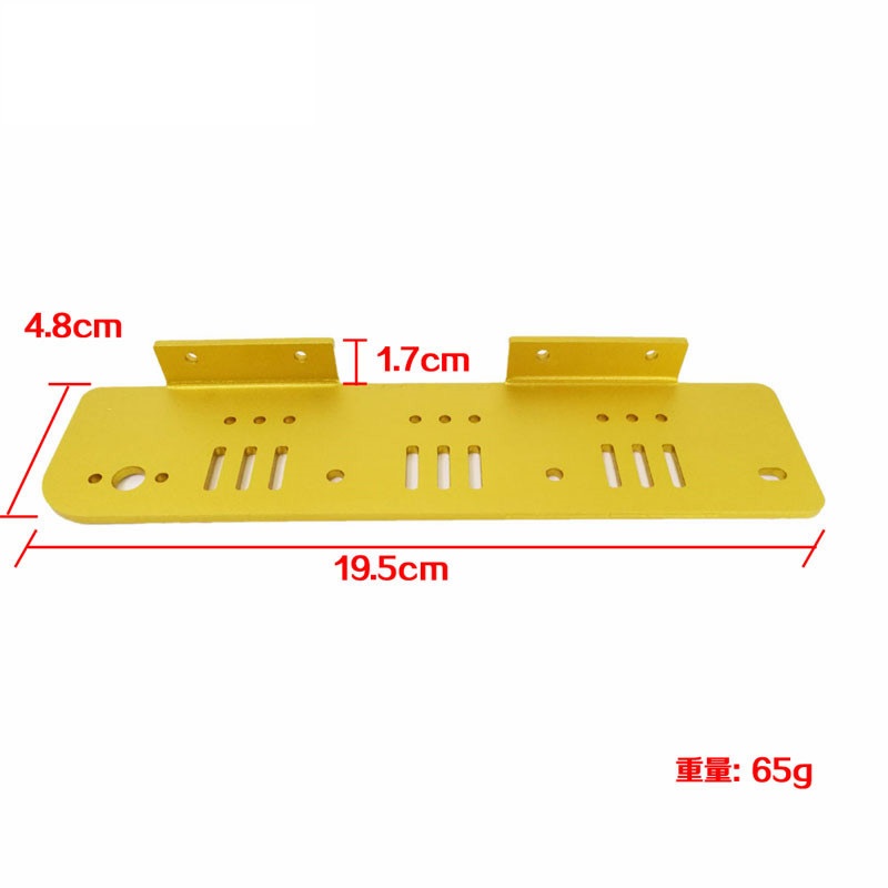 1-Pair-of-GoldSilver-Aluminum-Alloy-Both-Side-Plate-forT200TP200T600-Tank-Chassis-Car-1265462-1