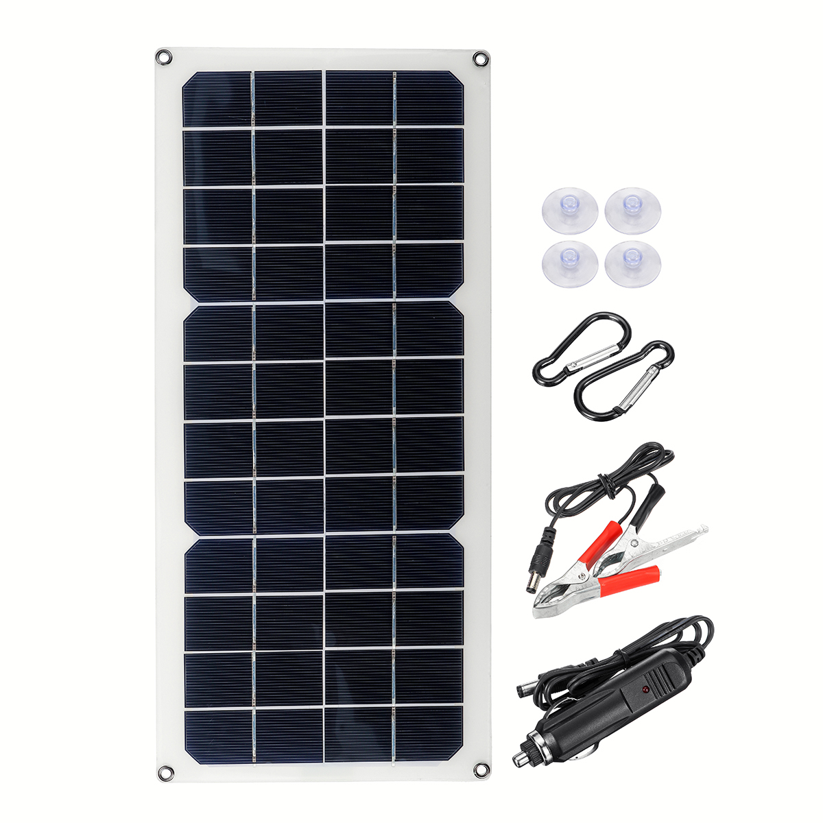 16V-10W-12A-420x190x25mm-Monocrystalline-Semi-flexible-Solar-Panel-Set-with-Rear-Junction-Box-Suppor-1492953-1