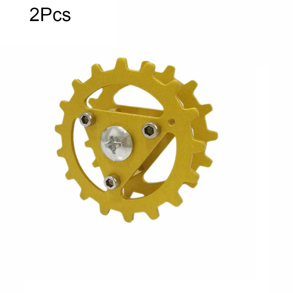 2Pcs-Golden-Metal-Driving-Wheels-Track-Slave-Wheel-6mm-Inside-Diameter-for-Smart-Tank-Car-1338599-1