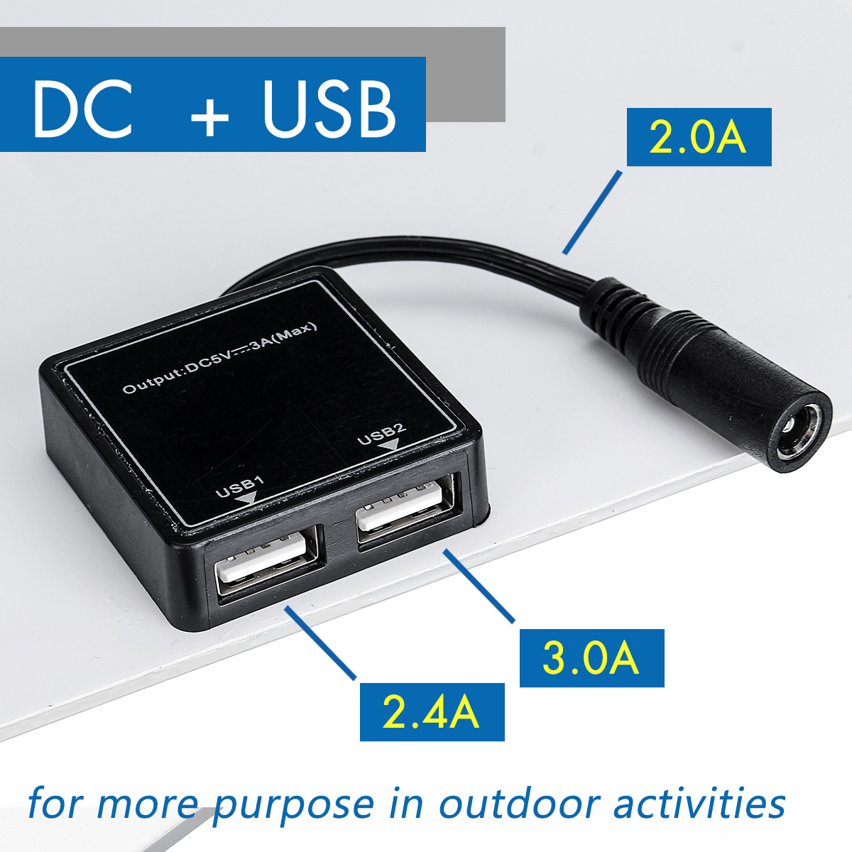 30W-18V-MonocrystalineSolar-Panel-Dual-12V5V-DC-USB-Charger-Kit-with-10A-Solar-Controller--Cables-1558949-2