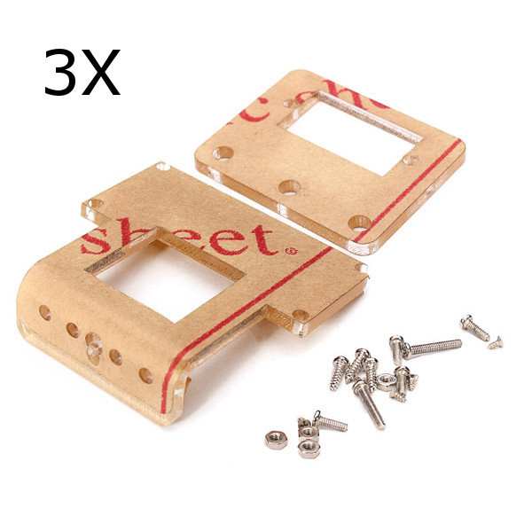 3Pcs-Smart-Car-Mounting-Bracket-For-Ultrasonic-Ranging-Module-Analog-Servo-1092609-1