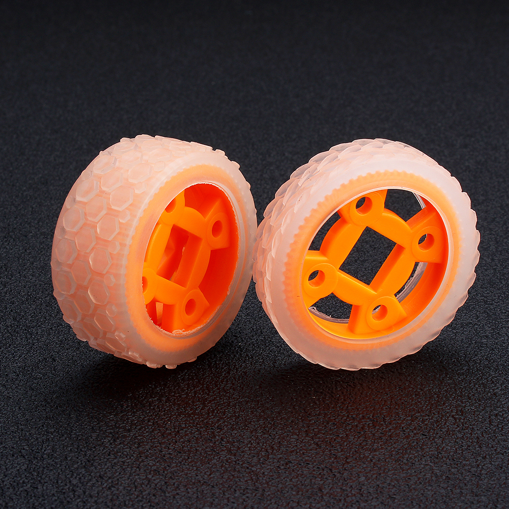 4712mm4721mm-64T-Transparent-Tire-Orange-Rubber-Wheel-for-Smart-Robot-Chassis-Car-1392265-3