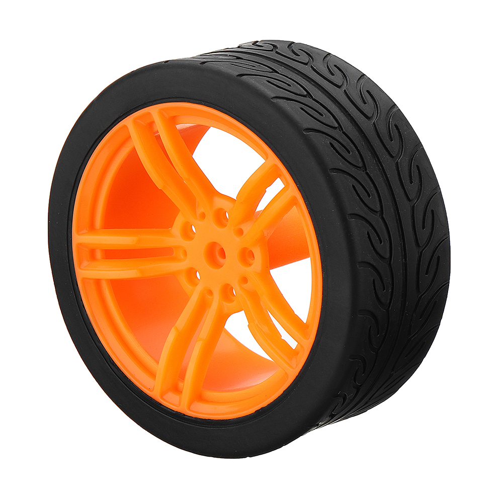 6527mm-BlueOrange-Rubber-Wheels-for-TT-Motor---Smart-Chassis-Car-Accessories-1359361-6