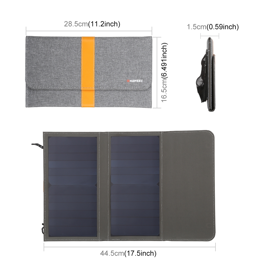 HAWEEL-5V-14W-Waterproof-Solar-Charge-Bag-Folding-Panel-DIY-Power-Bank-with-Dual-USB-1615195-1