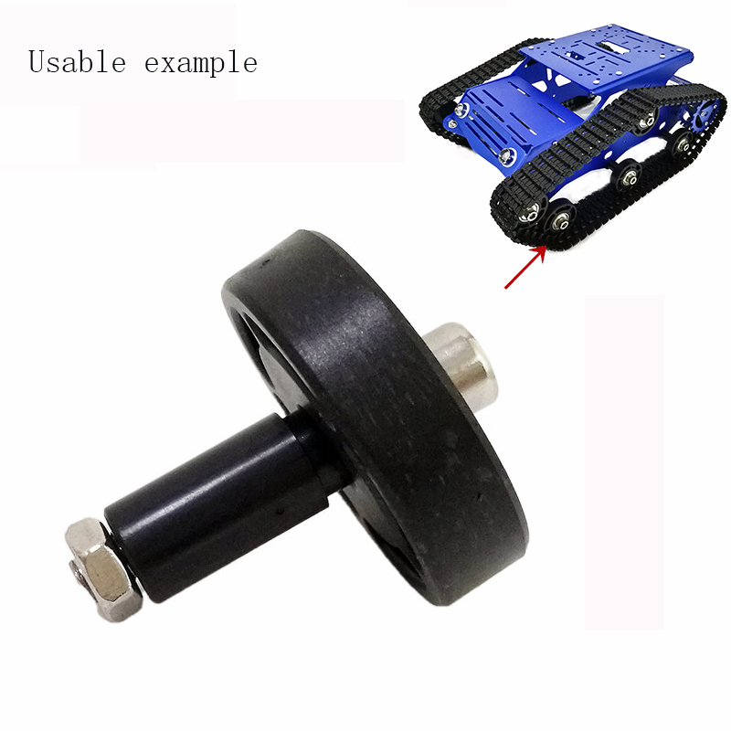 Smart-Car-Accessories-Black-Rubber-Bearing-Wheel-for-Tank-Chassis-Car-Kit-1260424-3