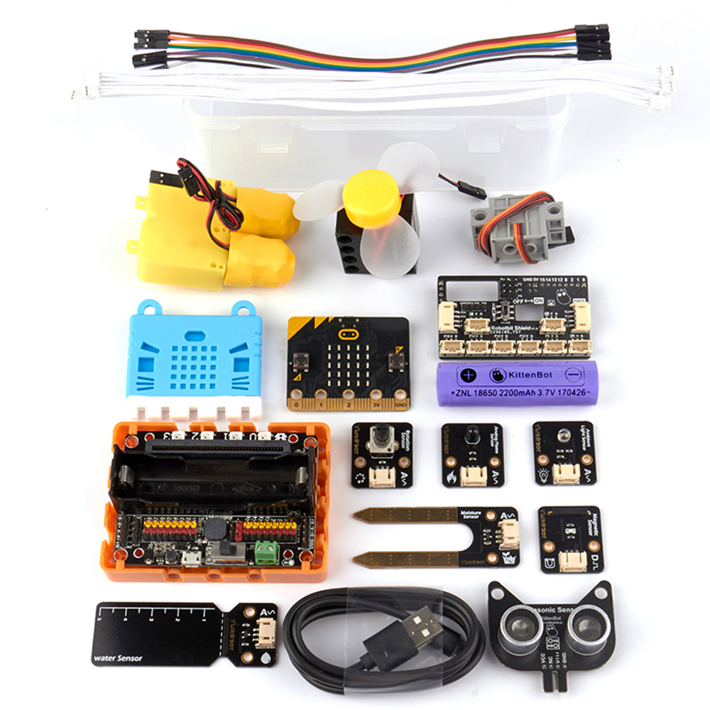 Kittenbot-Microbit-Kittenblock-Makecode-Graphic-Program-DIY-Educational-Robot-Kit-Compatible-With-LE-1613357-7