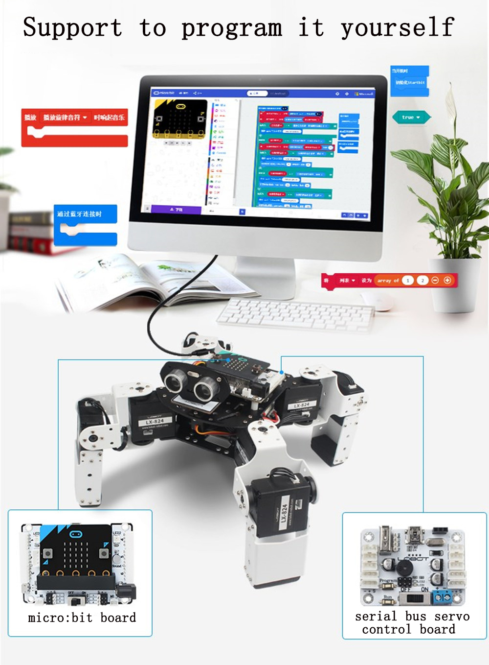 LOBOT-Alienbot-Microbit-Programmable-Multifunctional-PCAPP-Control--Smart-RC-Robot-1476889-7