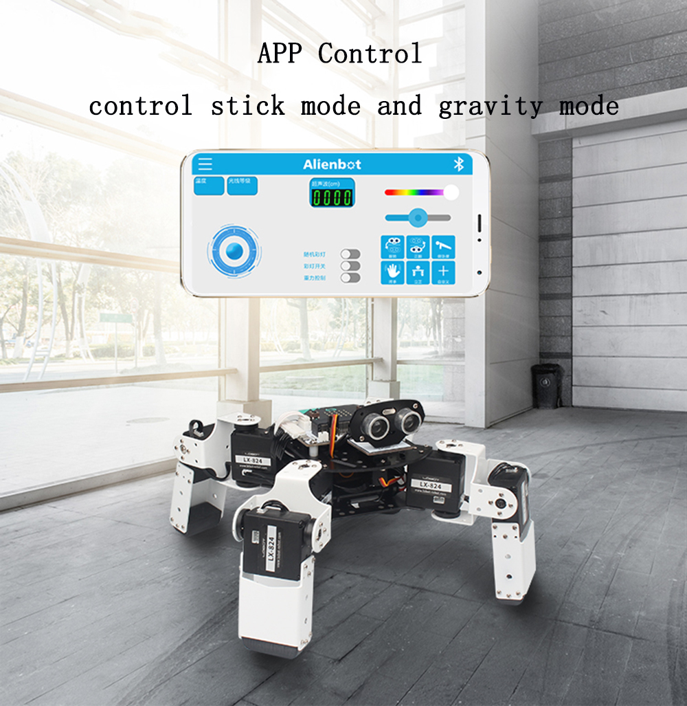LOBOT-Alienbot-Microbit-Programmable-Multifunctional-PCAPP-Control--Smart-RC-Robot-1476889-8