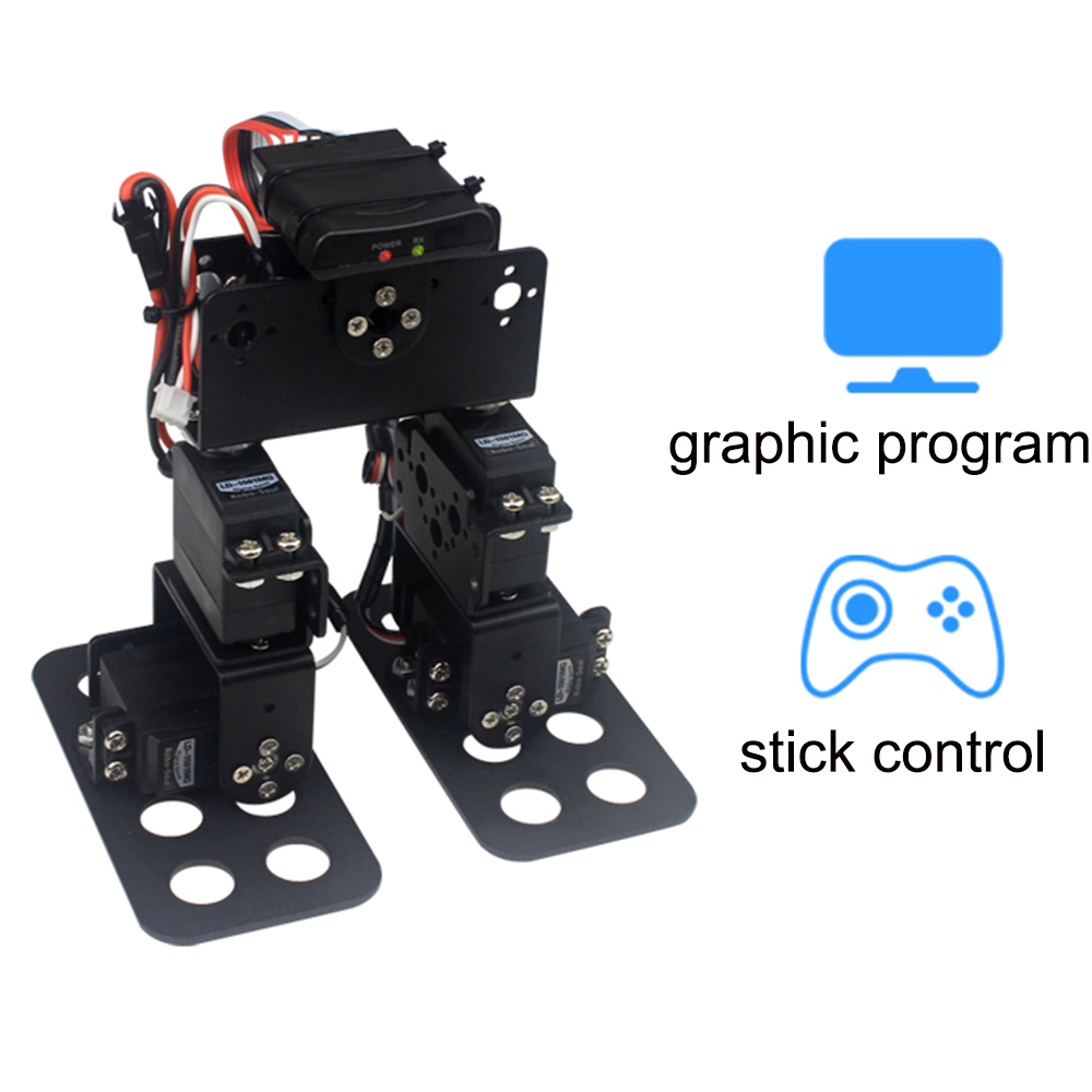 LOBOT-DIY-4DOF-Walking-Race-Smart-RC-Robot-Toy-Programmable-PC-Stick-Control-Robot-Kit-1408944-1