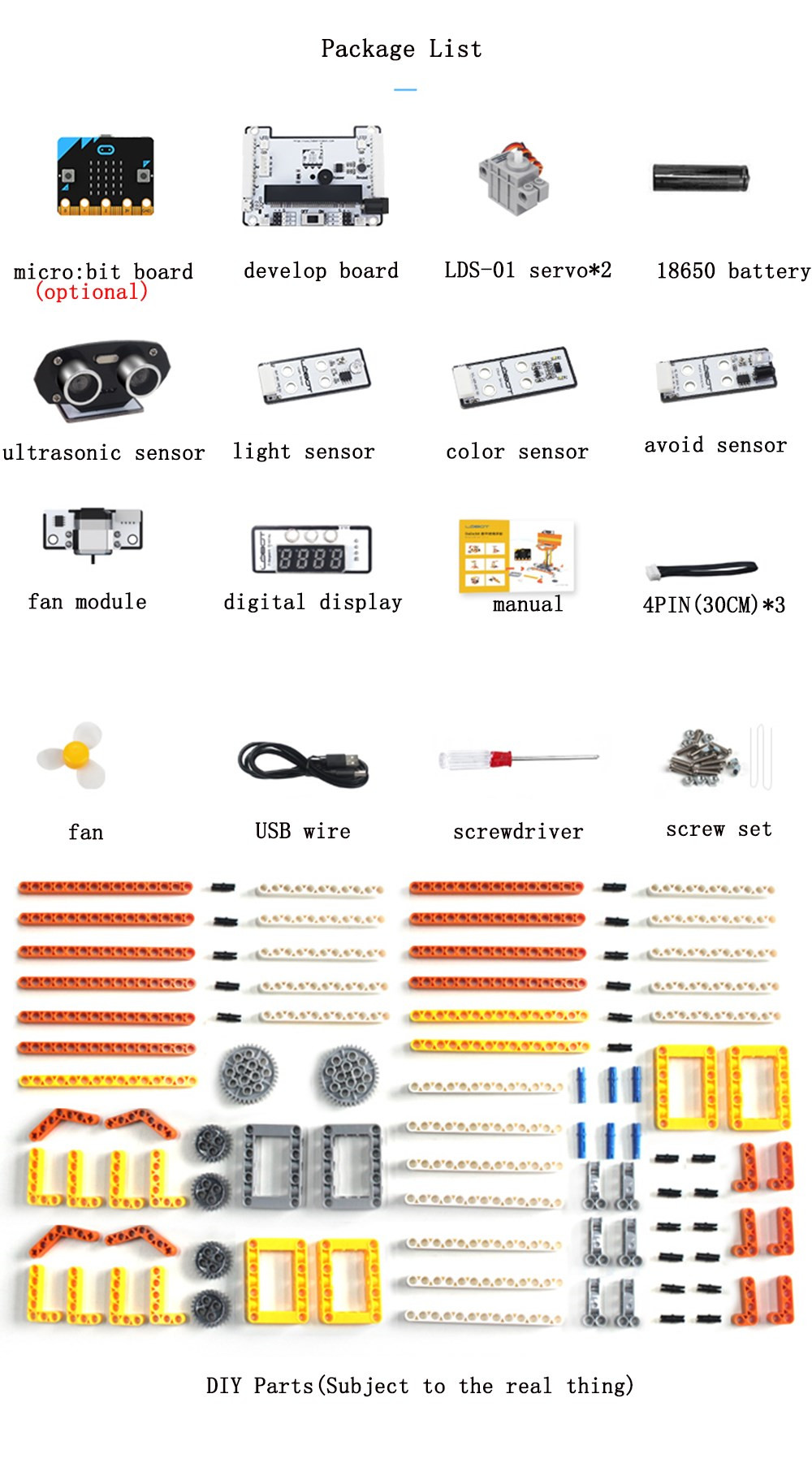 LOBOT-DaDabit-STEAM-DIY-Multifunctional-Programmable-RC-Robot-Educational-Kit-Compatible-Microbit-Py-1527726-10