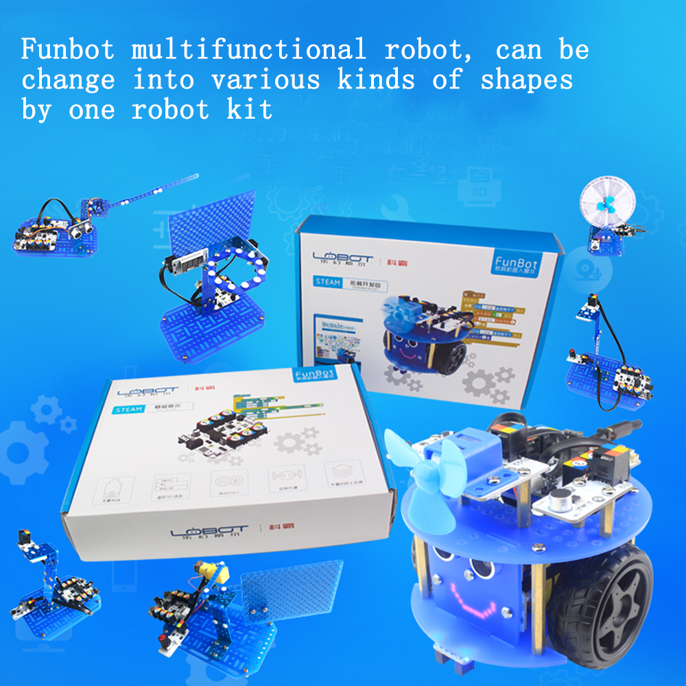 LOBOT-Funbot-STEAM--DIY-Smart-Changable-Programmable-RC-Robot-Educational-Kit-1491470-1