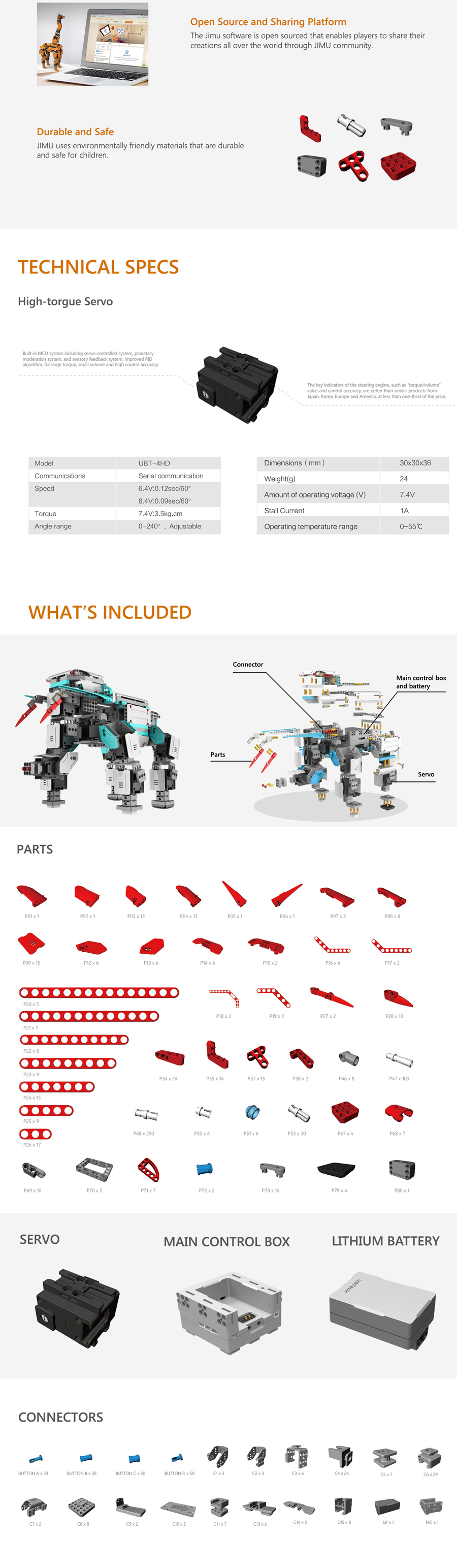 UBTECH-Jimu-3D-Programmable-Creativity-DIY-Robot-Kit-50-Coupon-Code-BGYBX50-1034024-2
