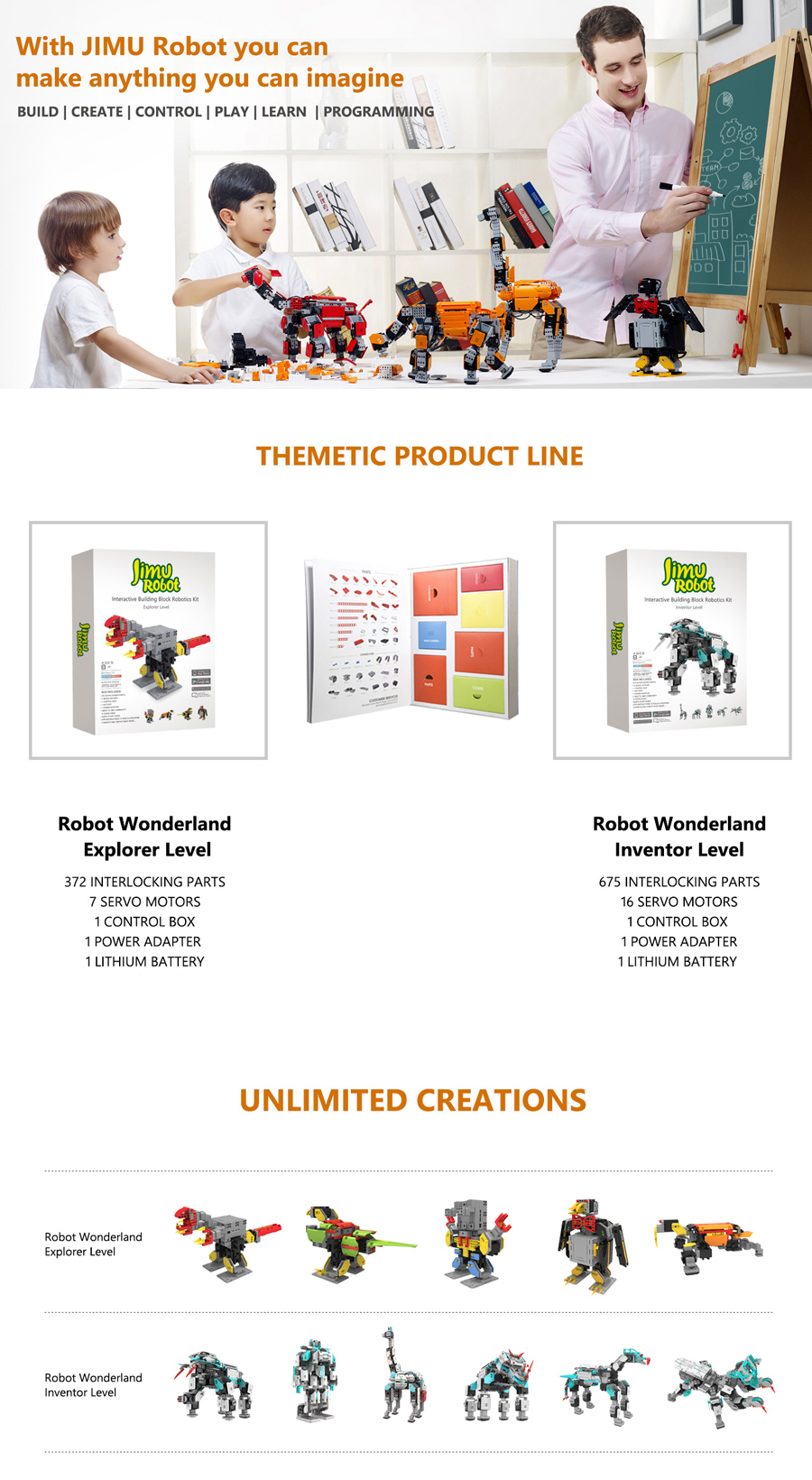 UBTECH-Jimu-3D-Programmable-Creativity-DIY-Robot-Kit-50-Coupon-Code-BGYBX50-1034024-3