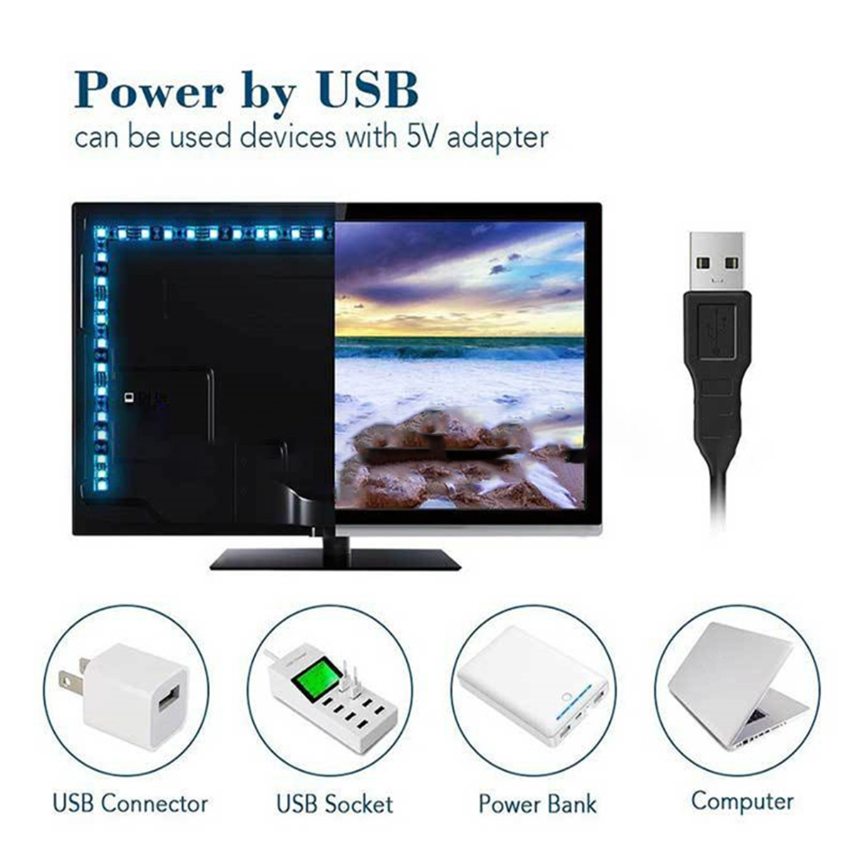 1-5M-USB-LED-Lights-Strip-2835-RGB-APP-Control-IP65-Waterproof-TV-Back-Light-Waterproof-1755094-3
