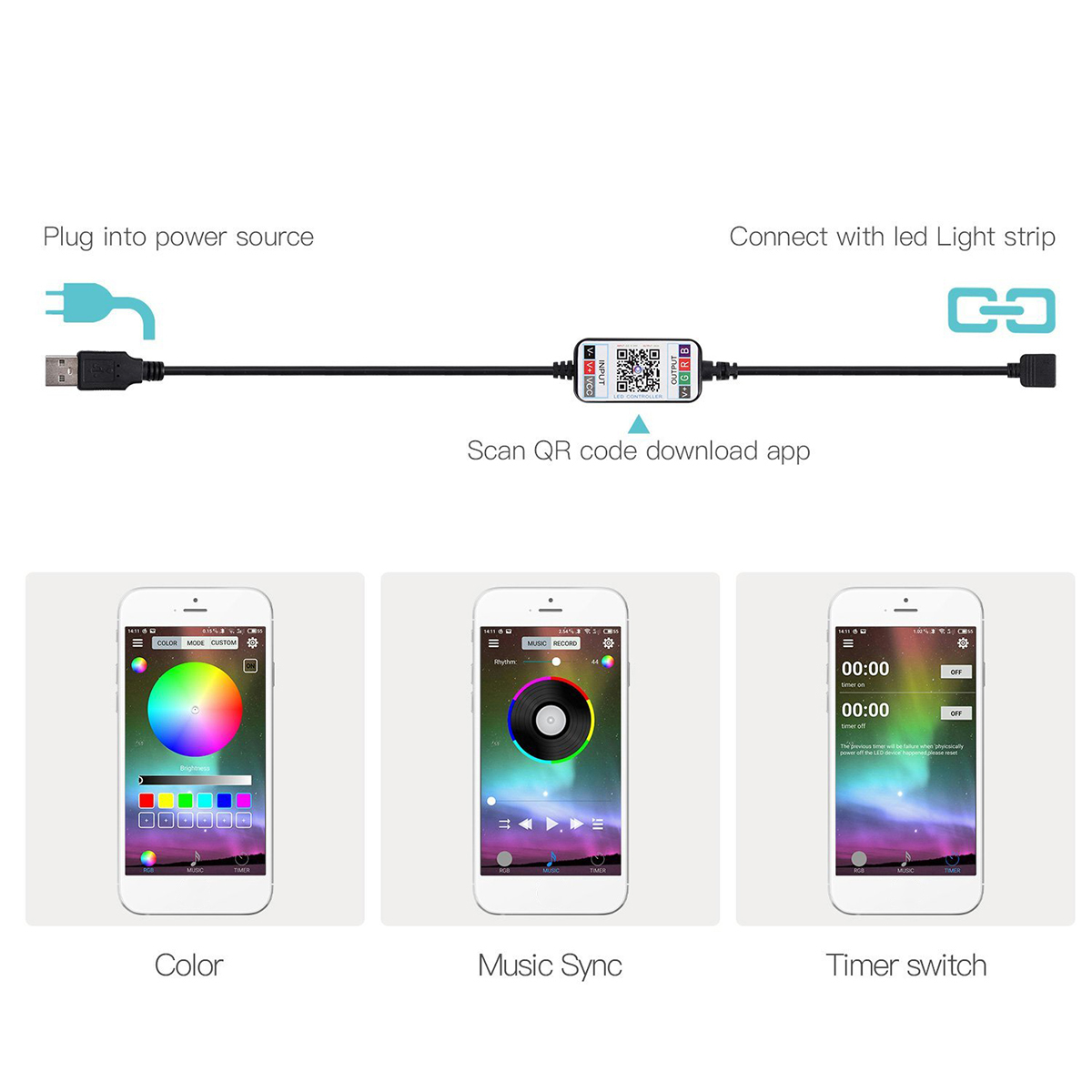 1-5M-USB-LED-Lights-Strip-2835-RGB-APP-Control-IP65-Waterproof-TV-Back-Light-Waterproof-1755094-5