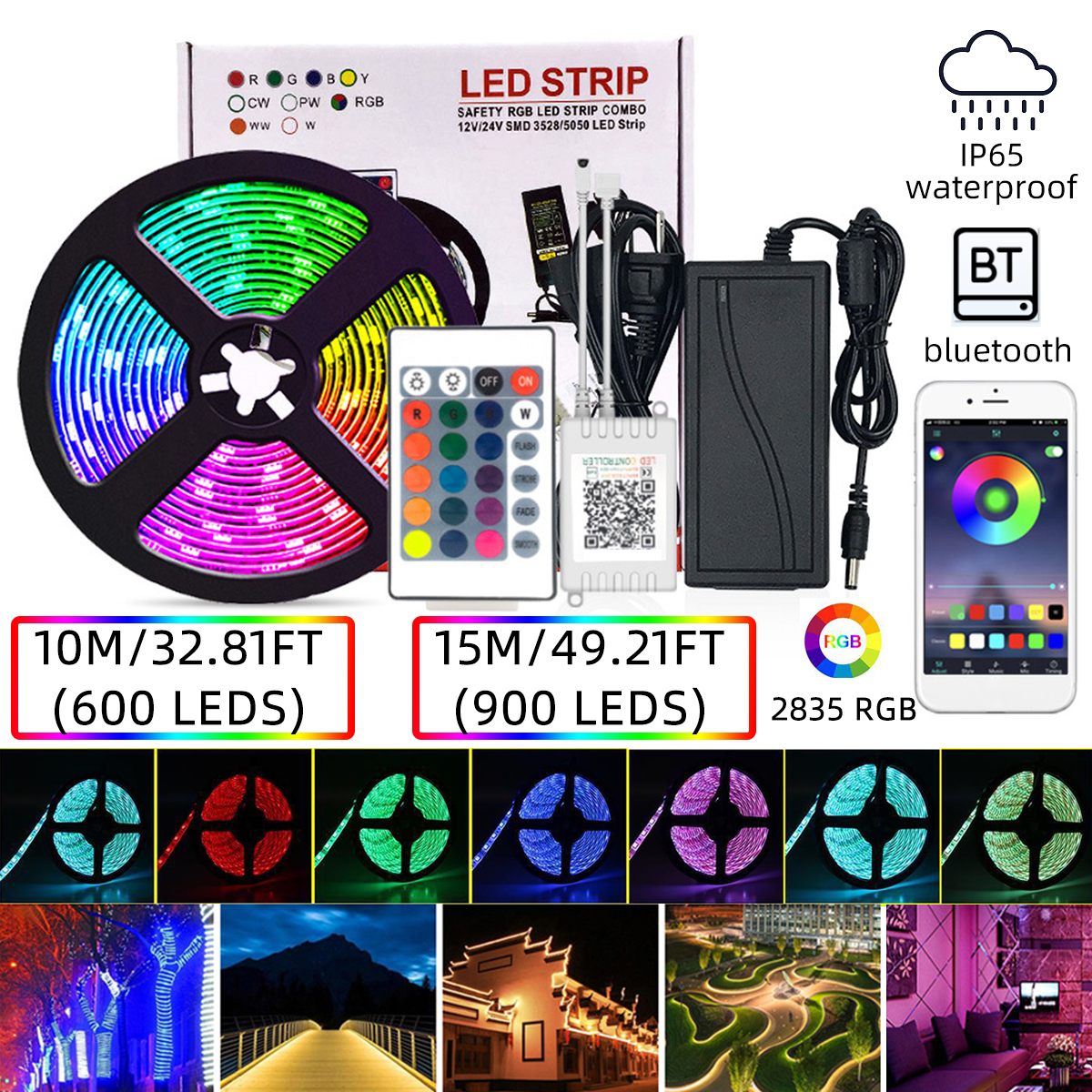 1015M-600900-LED-Waterproof-LEDs-2835RGB-LED-Strip-Light-24-Key-RemoteAPP-Control-Smart-Strip-Christ-1744895-2