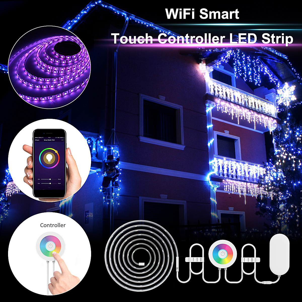 2M-Waterproof-SMD5050-RGB-Smart-WIFI-LED-Strip-Light-Work-With-Alexa-Echo-Voice-Control-DC12V-1217881-1