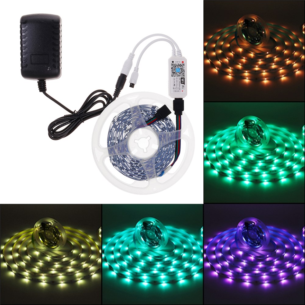 75M-Non-waterproof-WiFi-APP-RGB-5050SMD-LED-Strip-Light-Kit--24-Key-Remote-Control-Work-with-Alexa-G-1751447-1